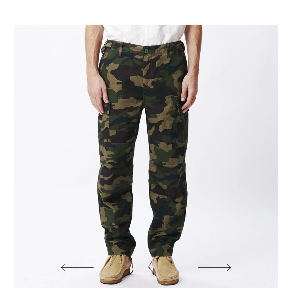 Obey camo fatigue pants size 28